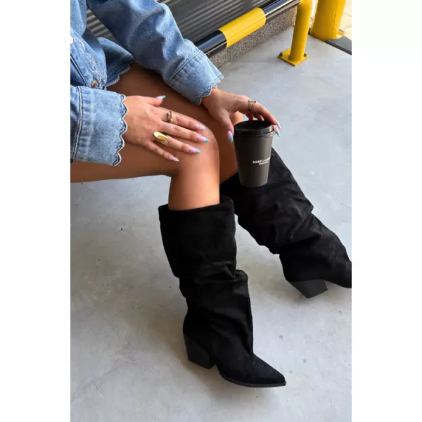  Cizme de dama BOTO 2580A-1 NEGRU 