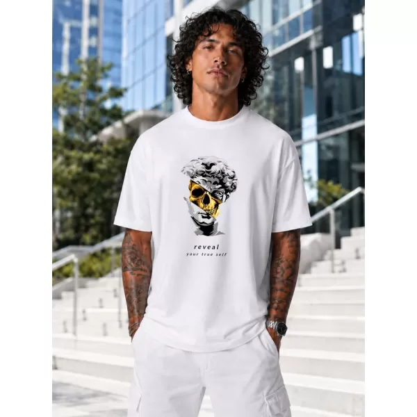  Tricou pentru bărbați DSTREET NX1032R-WH-O ALB 