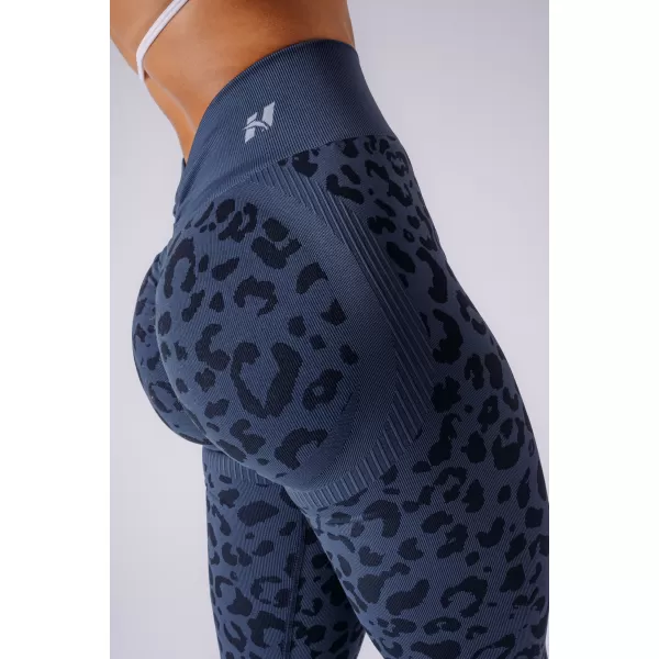  Jambiere de damă NEBBIA PRIMAL 849 LEOPARD ALBASTRU ÎNCHIS 