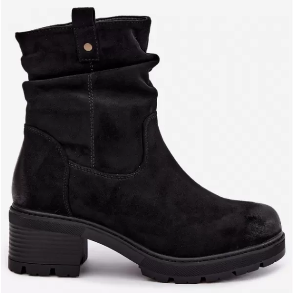  Botine de dama S.BARSKI HY62-8100 NEGRU 