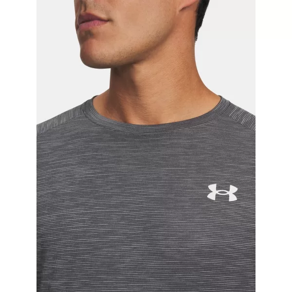  Tricou pentru bărbați UNDER ARMOUR TECH TEXTURED SS 1382796-026 GRI 