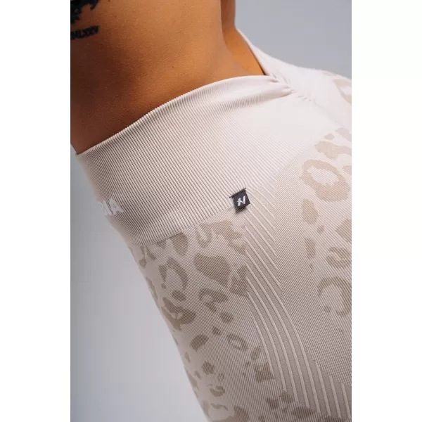  Jambiere compresive push-up cu imprimeu leopard NEBBIA PRIMAL 849 LEOPARD CREM 