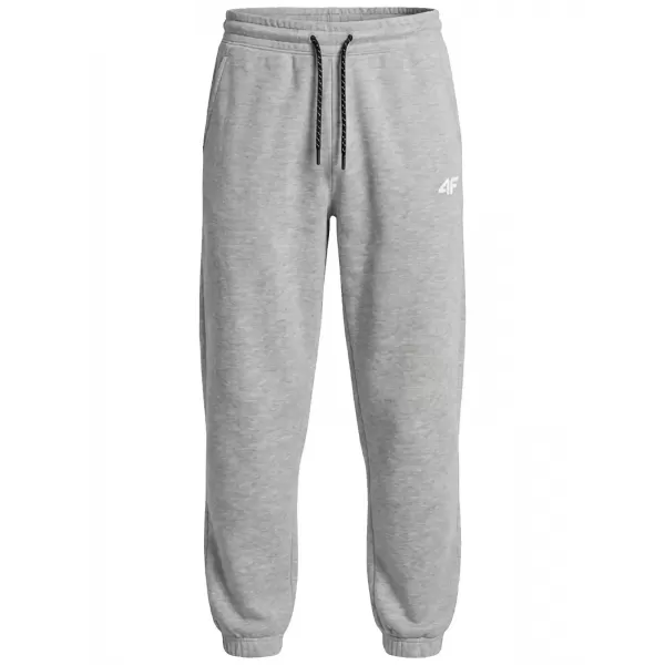  Pantaloni pentru bărbați 4F WMM00TTROM1673 MELANGE GRI DESCHIS RECE 