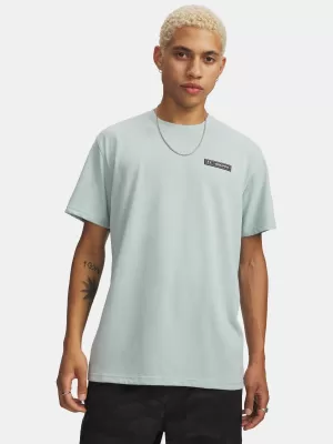 Tricou pentru bărbați UNDER ARMOUR HW ARMOUR LABEL SS 1382831-477 ALBASTRU