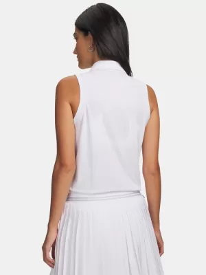 Maieu de damă UNDER ARMOUR UA ARMOURDRY SL POLO 6009804-100 ALB