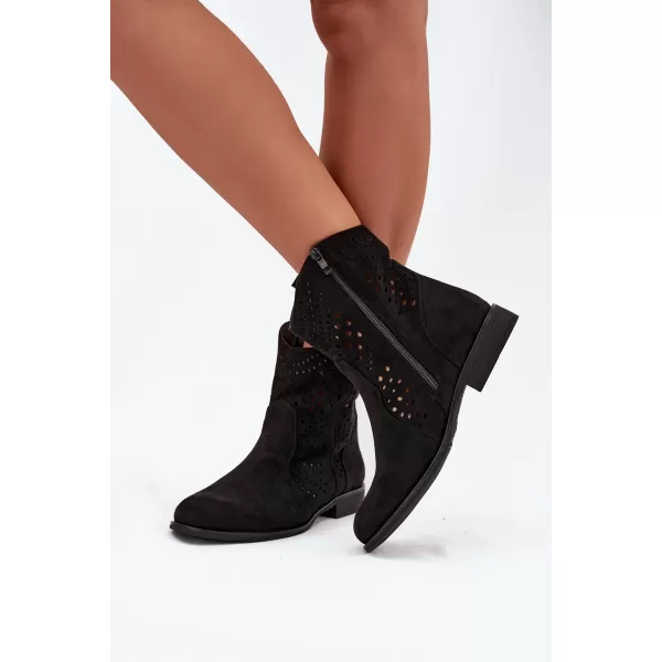  Botine de dama BOTO DA167P NEGRU 