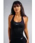 Top cu halter cu sutien încorporat NEBBIA PRIMAL 863 NEGRU