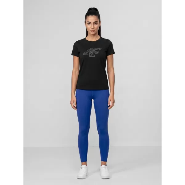  Tricou pentru femei 4F WMM00TTSHF3309 NEGRU ADÂNC 