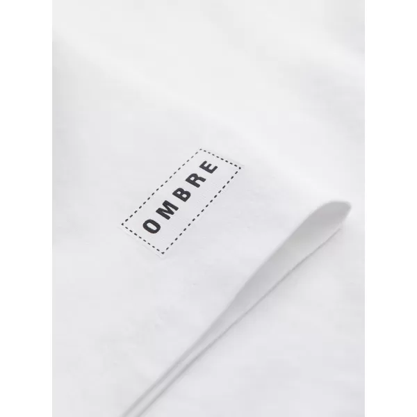  Tricou pentru bărbați OMBRE OM-TSPT-0269 ALB 