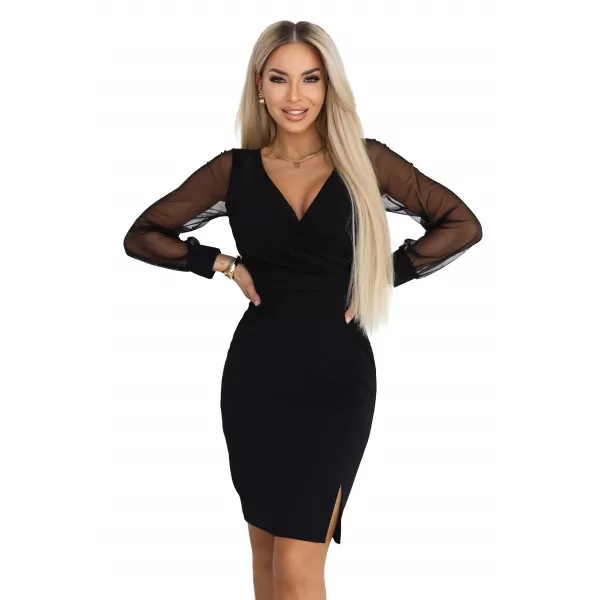  Rochie NUMOCO 674-1 NEGRU 