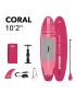 Placă cu vâsle AQUA MARINA CORAL 10'2'' ZMEURĂ