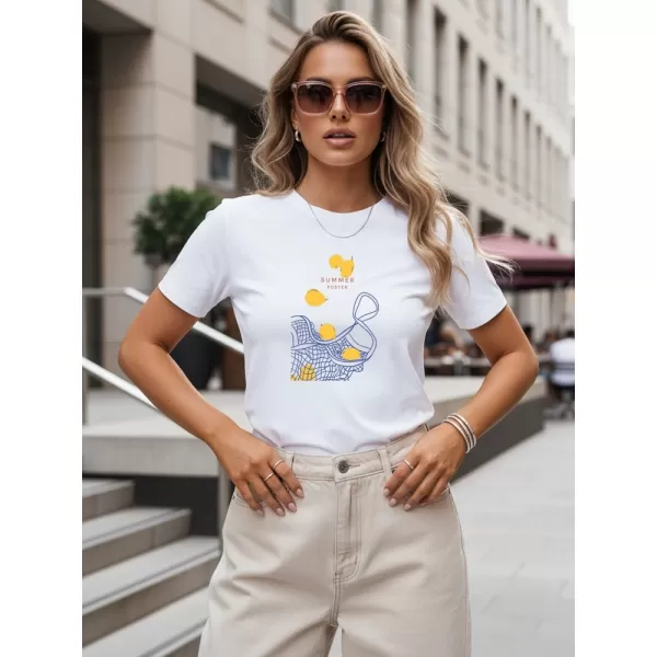  Tricou pentru femei DSTREET NX8023RY-WH ALB 