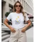 Tricou pentru femei DSTREET NX8023RY-WH ALB