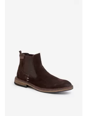 Botine pentru bărbați BIG STAR SHOES OO174155 MARO/BEJ