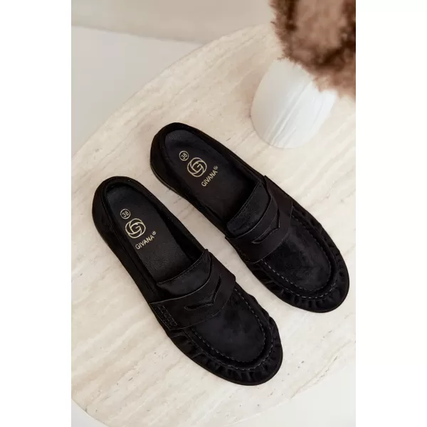  Mocasini de dama BOTO TC-40 NEGRU 