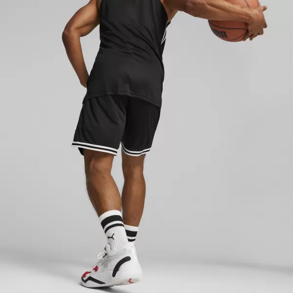  Pantaloni scurți pentru bărbați PUMA HOOPS TEAM GAME SHORT 676629-01 PUMA NEGRU 