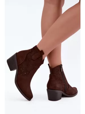 Pantofi de dama S.BARSKI HY62-8147 CIOCOLATĂ