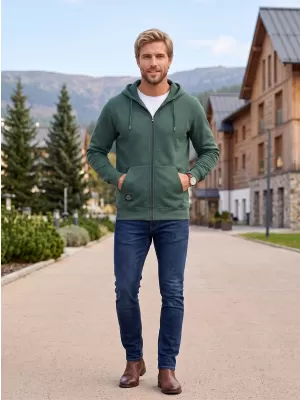 Hanorac pentru bărbați ALTISPORT NP/ALMST45001 VERDE STICLA