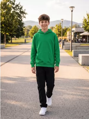 Hanorac pentru copii MALFINI CHILL 423 VERDE MEDIU