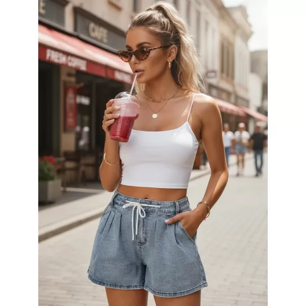  Pantaloni scurți de damă DSTREET SY0552 ALBASTRU 