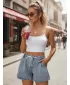 Pantaloni scurți de damă DSTREET SY0552 ALBASTRU