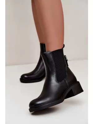 Botine de dama SERGIO LEONE BT-04 NEGRU