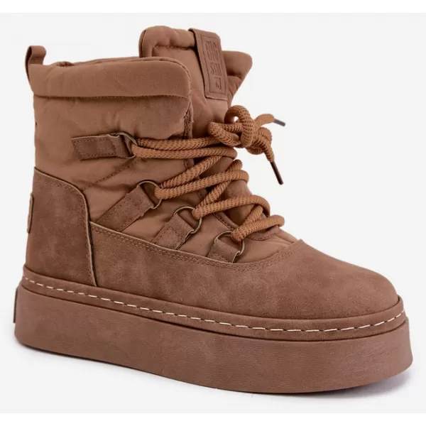  Oameni de zăpadă pentru femei BIG STAR SHOES UU274190 MARO/BEJ 
