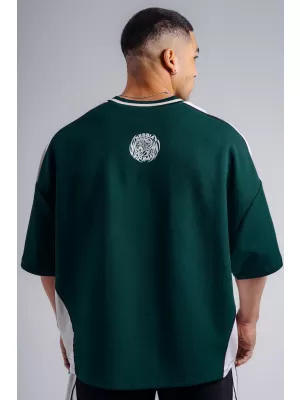 Tricou supradimensionat NEBBIA PRIMAL 869 VERDE ÎNCHIS