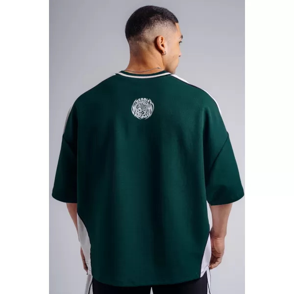  Tricou supradimensionat NEBBIA PRIMAL 869 VERDE ÎNCHIS 