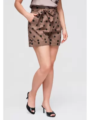 Pantaloni scurți de damă OMBRE OW-ST-E0014 MARO