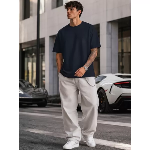  Tricou pentru bărbați DSTREET RX5684 ALBASTRU ÎNCHIS 