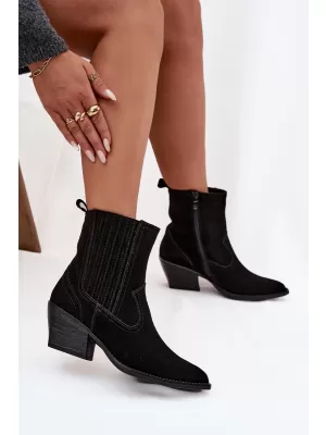 Botine de dama BOTO 6350 NEGRU