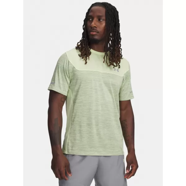  Tricou pentru bărbați UNDER ARMOUR TECH UTILITY SS 6004965-391 VERDE 