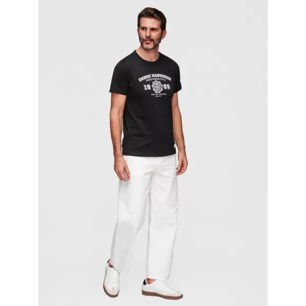  Tricou pentru bărbați OMBRE OM-TSPT-0269 NEGRU 