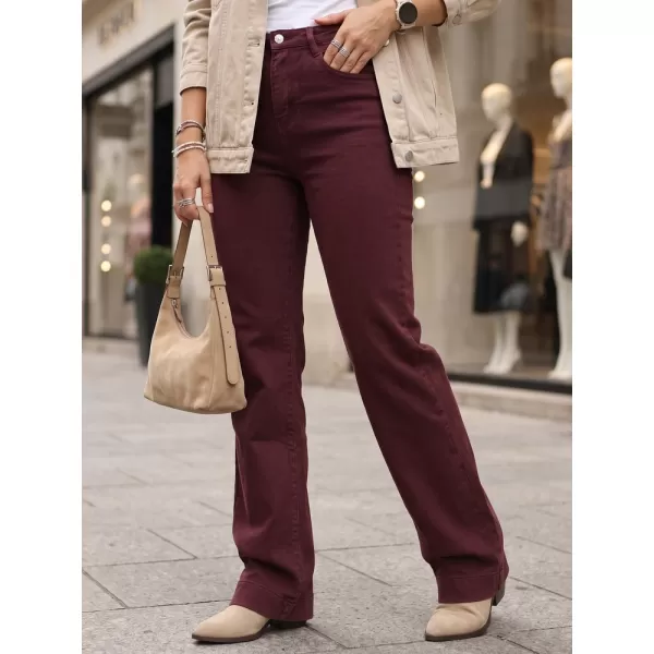  Pantaloni de dama DSTREET UY3105 BURGUNDIA 