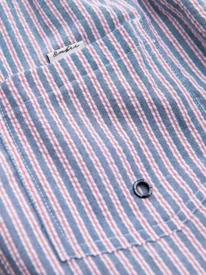Pantaloni scurți pentru bărbați OMBRE OM-SRSS-0214 ALBASTRU STINS