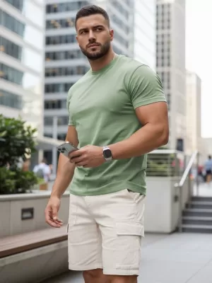 Tricou pentru bărbați DSTREET RX5681 VERDE