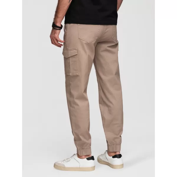  Pantaloni pentru bărbați OMBRE OM-PAJO-0290 BEJ 