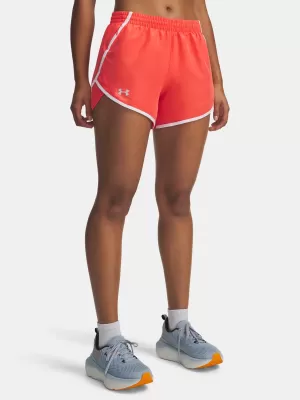Pantaloni scurți de damă UNDER ARMOUR UA FLY BY 3'' SHORTS 1382438-690 ROŞU