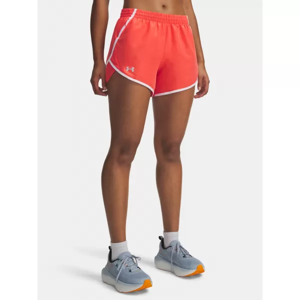  Pantaloni scurți de damă UNDER ARMOUR UA FLY BY 3'' SHORTS 1382438-690 ROŞU 