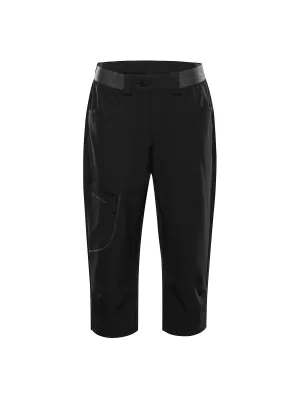 Pantaloni capri dama ALPINE PRO WEDERA 2 NEGRU