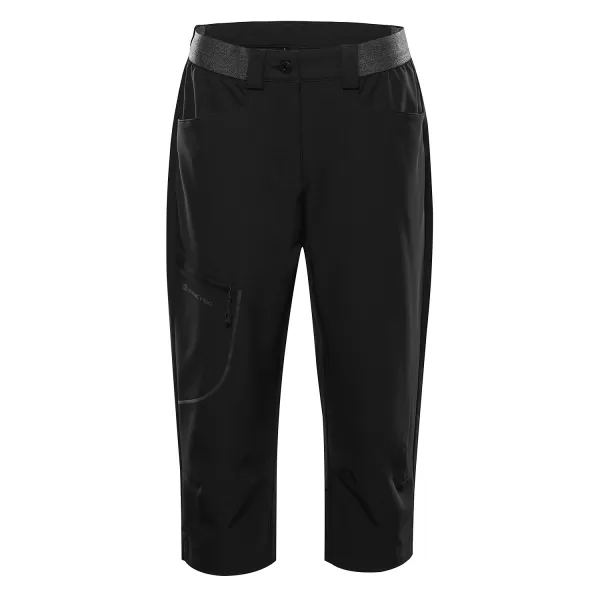  Pantaloni capri dama ALPINE PRO WEDERA 2 NEGRU 