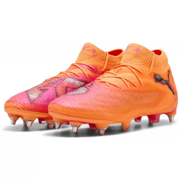  Cizme de fotbal PUMA FUTURE 8 ULTIMATE MXSG 108583-03 HEAT FIRE/ CĂLDURĂ FOC/PUMA NEGRU/RAVISH 