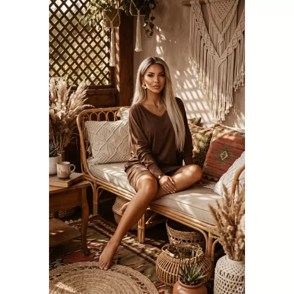  Rochie NUMOCO 402-11 CIOCOLATĂ CU LAPTE 