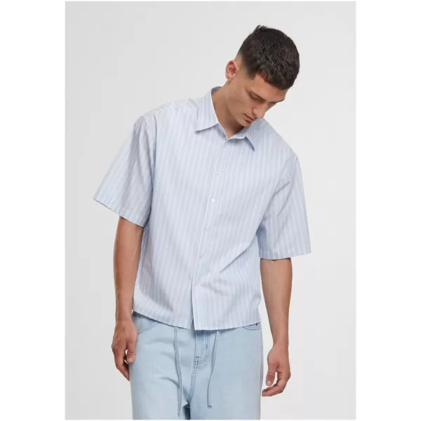  Cămașă pentru bărbați URBAN CLASSICS TB8218-21550 ÎNGHEAȚĂ ALBASTRU 