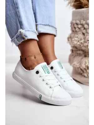 Adidași de damă BIG STAR SHOES GG274006 ALB/VERDE