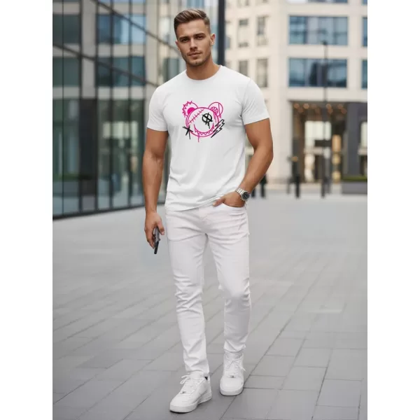  Tricou pentru bărbați DSTREET NX0136R-WH ALB 