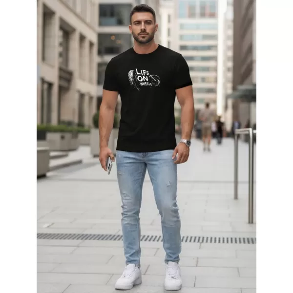  Tricou pentru bărbați DSTREET NX5016R-BK NEGRU 