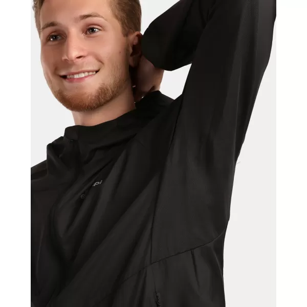  Blazer de vânt pentru bărbați KILPI ROSA-M 1M0109KI NEGRU 