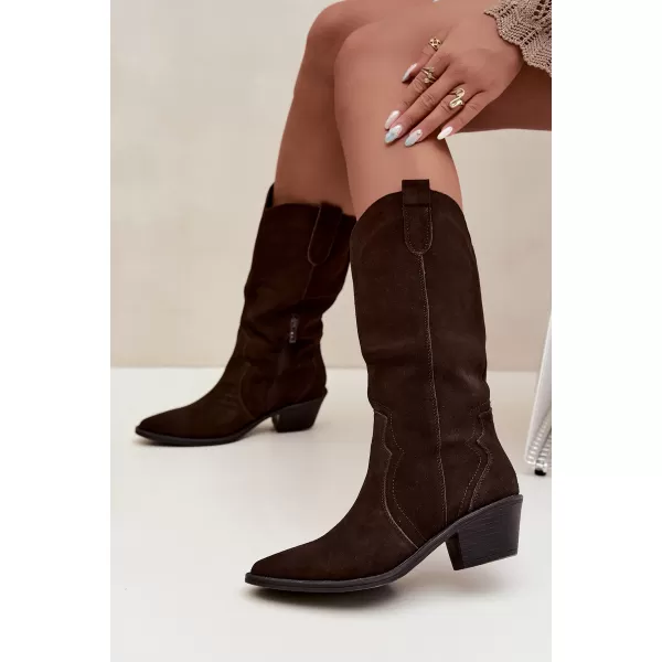  Cizme de cowboy de damă BOTO 5312 MARO 
